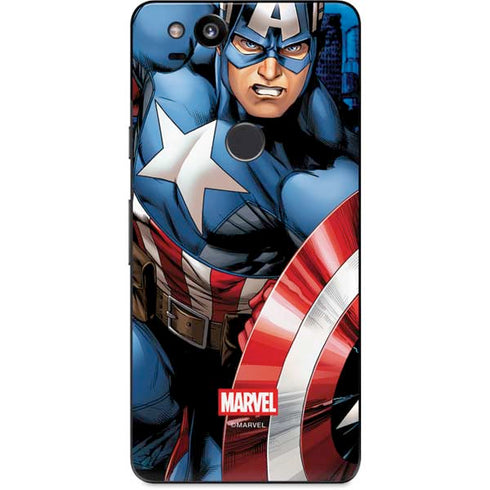 Marvel Captain America Portrait Google Pixel 2 Skin